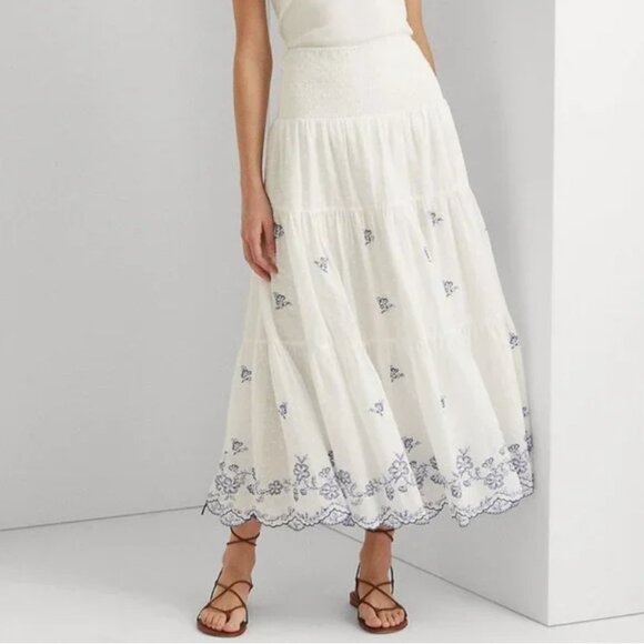 Ralph Lauren Dresses & Skirts - Ralph Lauren White and Blue skirt